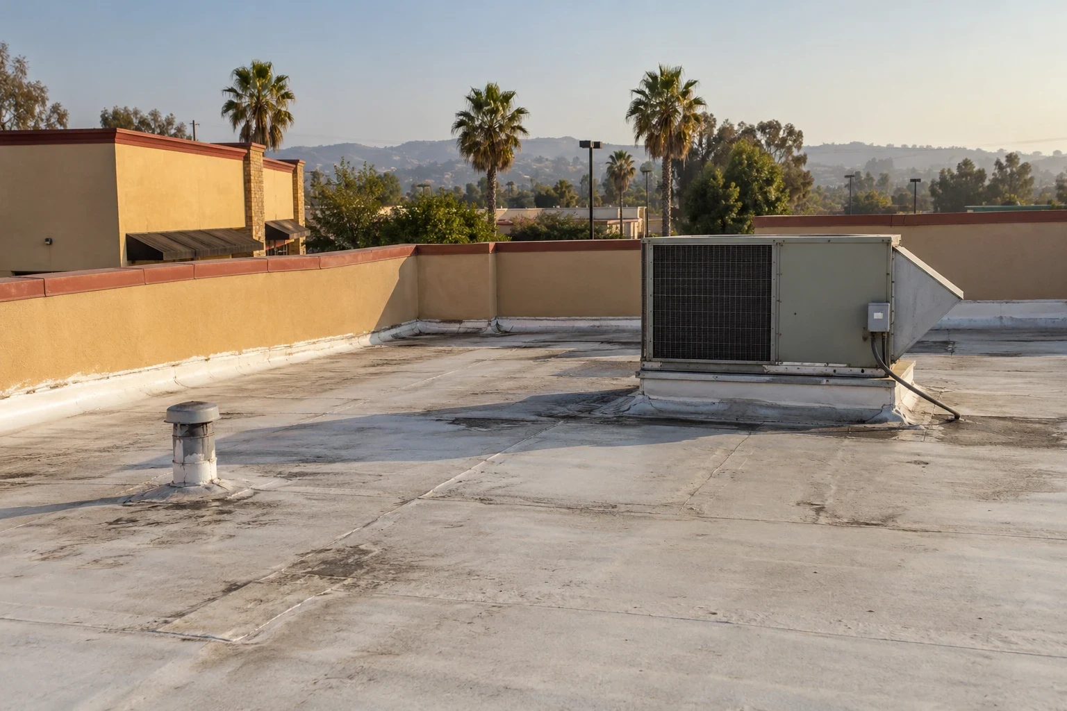Office Building Roofing in Jurupa Valley, CA - Decide whether the usable field should remain
