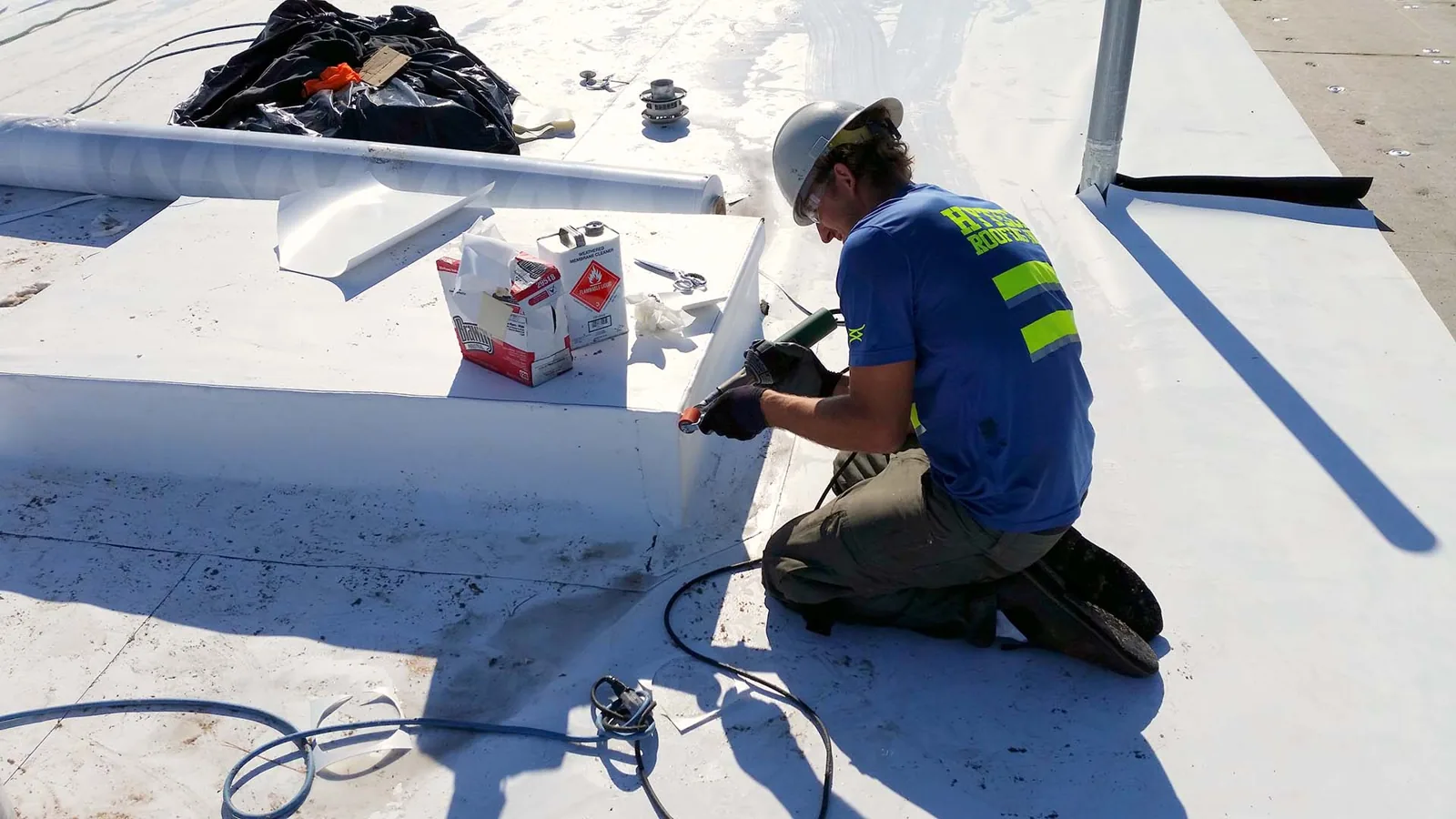 Commercial Roof Replacement in Jurupa Valley, CA - Limit each opening to what can be closed
